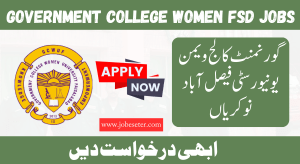 Government College Women University Faisalabad Jobs 2024