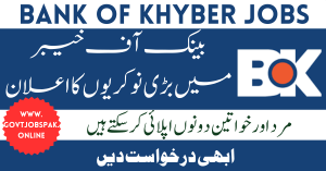 Bank of Khyber BOK Jobs